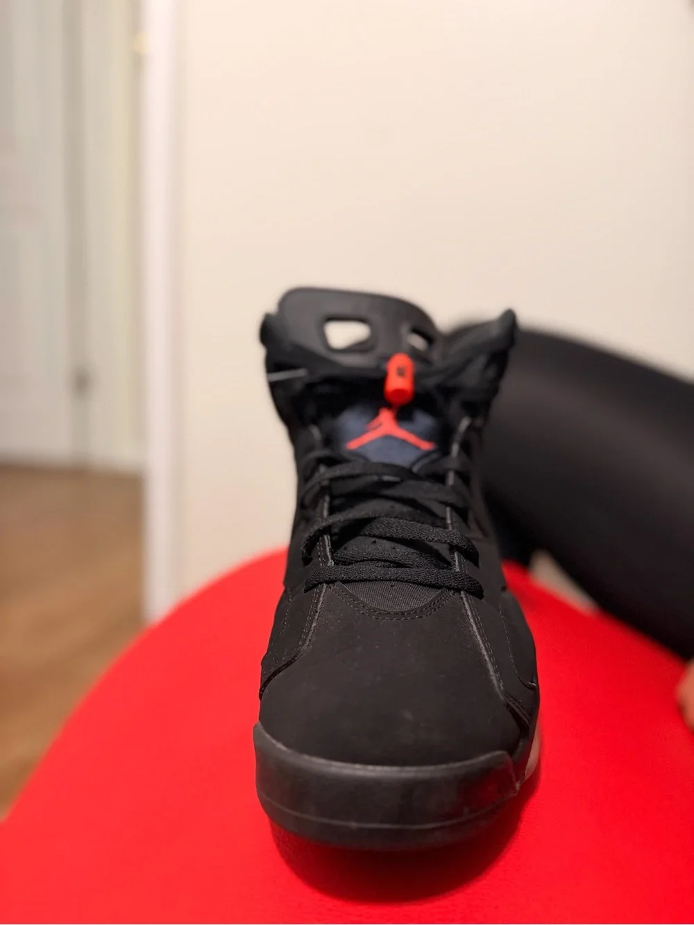 Black and Red Jordan 6 Infrared 2019, Size 13
